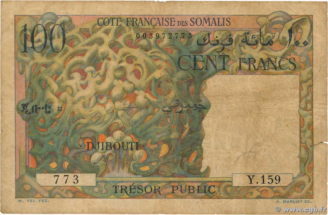 100 Francs DSCHIBUTI   1952 P.26 S
