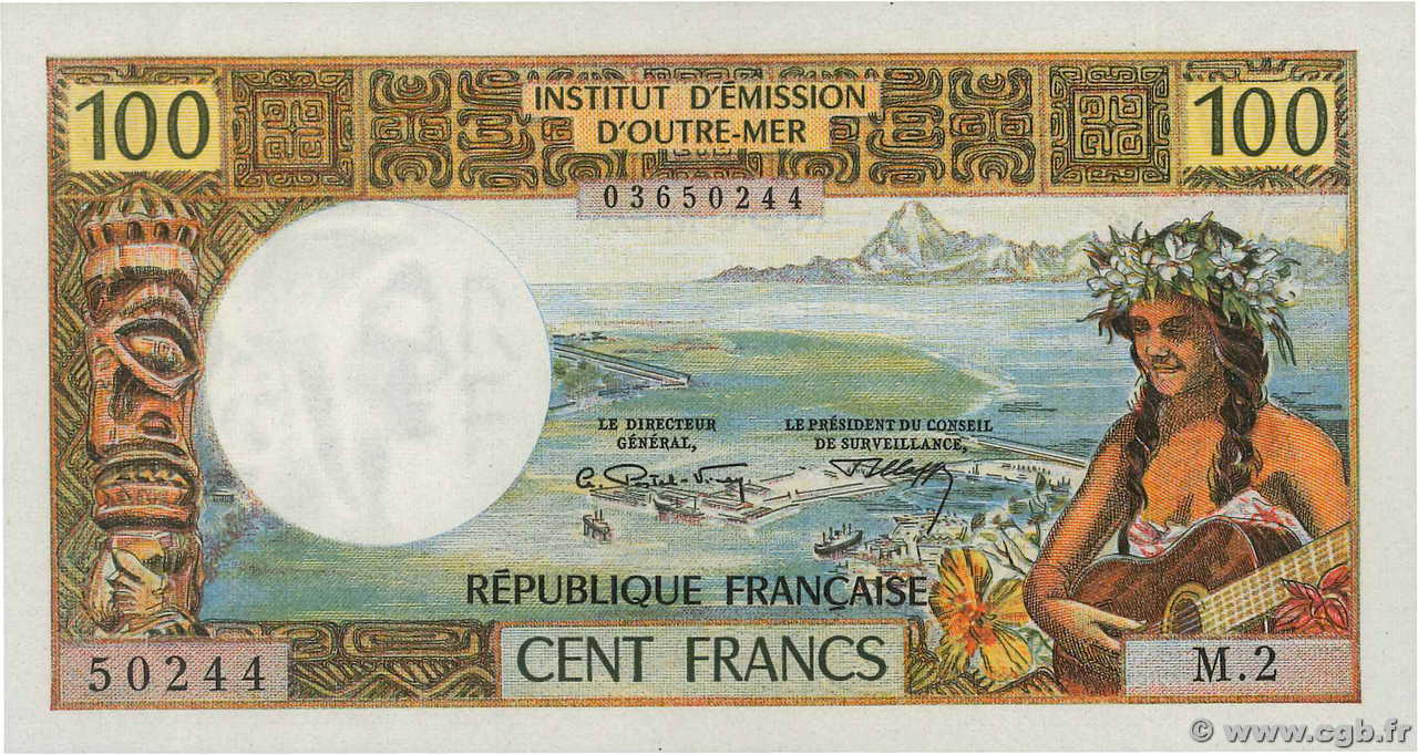100 Francs NOUVELLE CALÉDONIE  1972 P.63b UNC