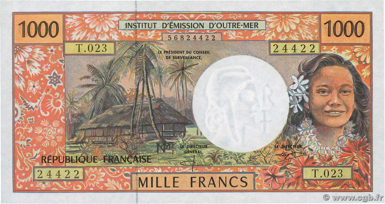1000 Francs POLYNÉSIE, TERRITOIRES D OUTRE MER  2002 P.02f NEUF
