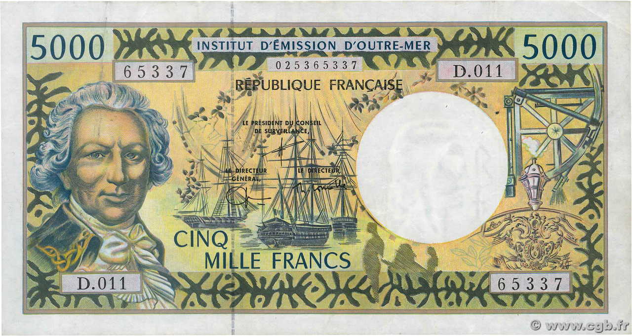 5000 Francs POLYNÉSIE, TERRITOIRES D OUTRE MER  2003 P.03g TTB