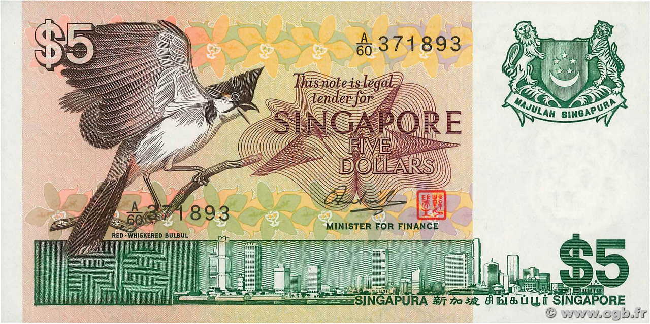 5 Dollars SINGAPUR  1976 P.10 FDC