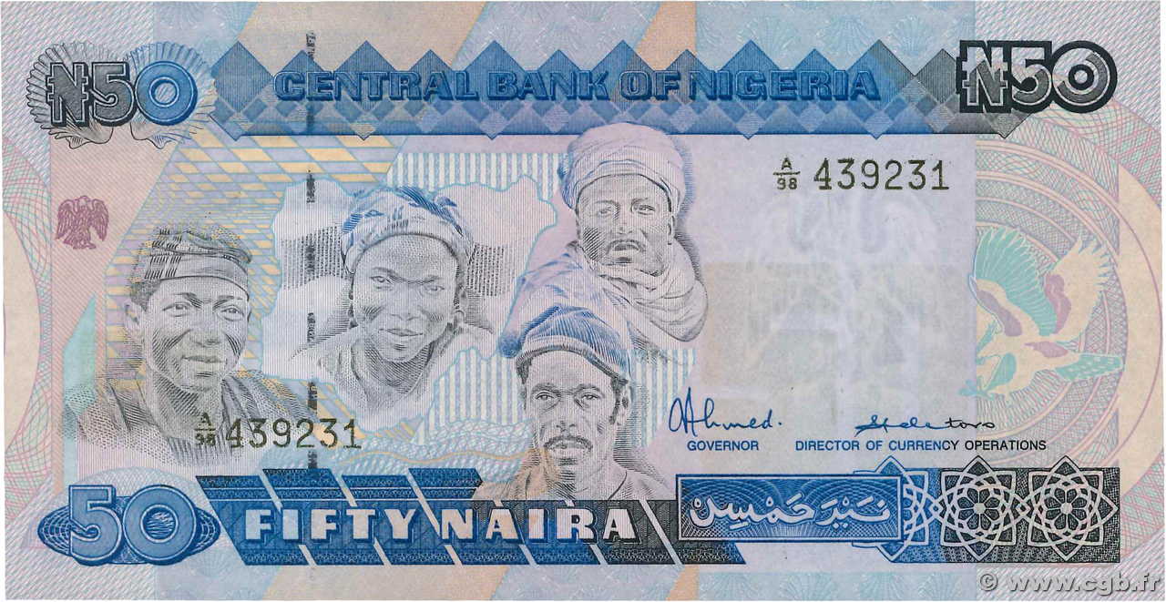 50 Naira NIGERIA  1991 P.27a FDC