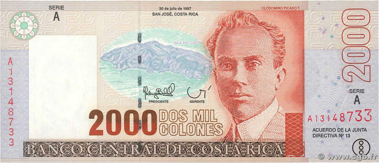 2000 Colones COSTA RICA  1997 P.265a NEUF