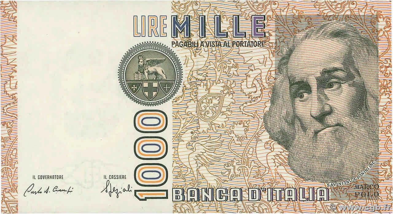 1000 Lire ITALY  1982 P.109b UNC