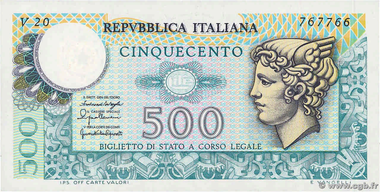 500 Lire ITALIA  1976 P.095 FDC