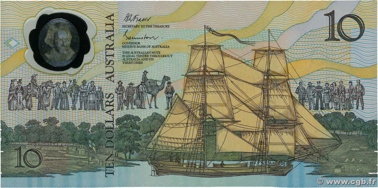 10 Dollars AUSTRALIA  1988 P.49b UNC