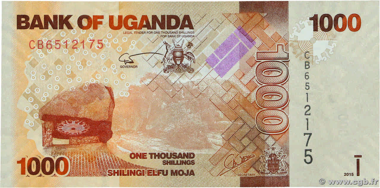 1000 Shillings OUGANDA  2015 P.49c NEUF
