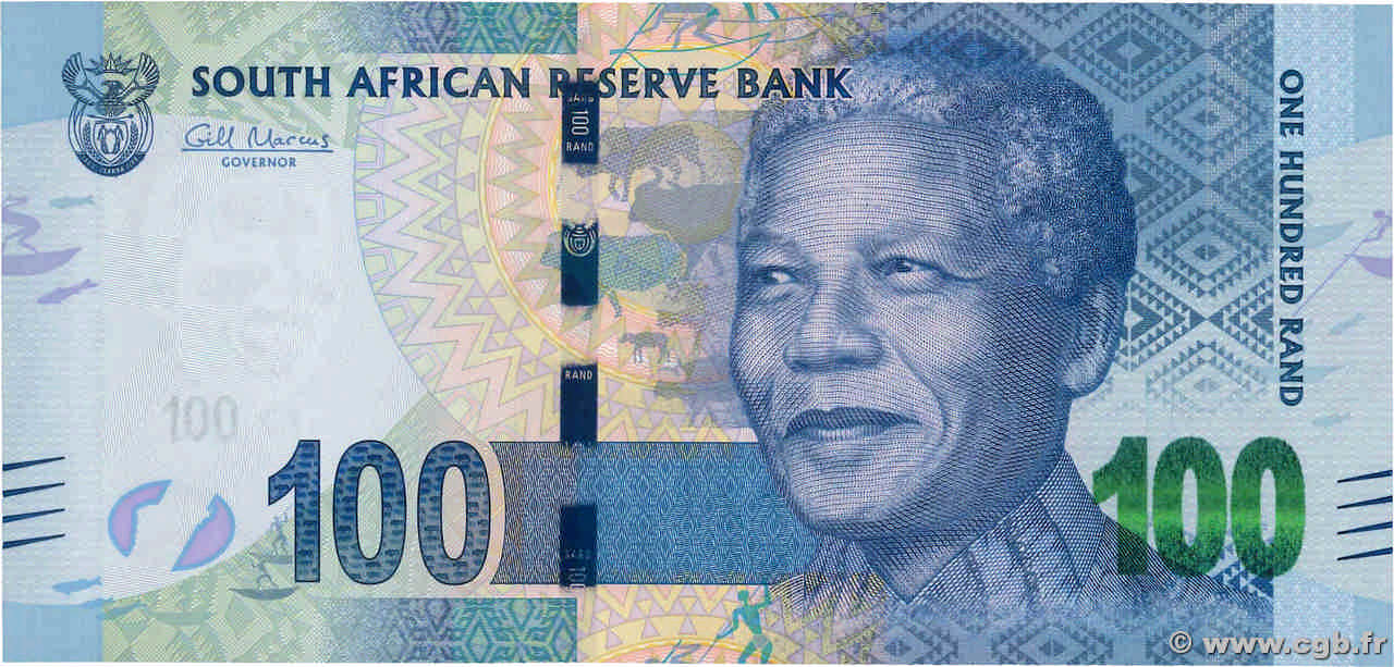 100 Rand SOUTH AFRICA  2012 P.136 UNC