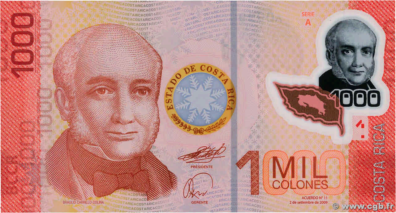 1000 Colones COSTA RICA  2009 P.274a NEUF