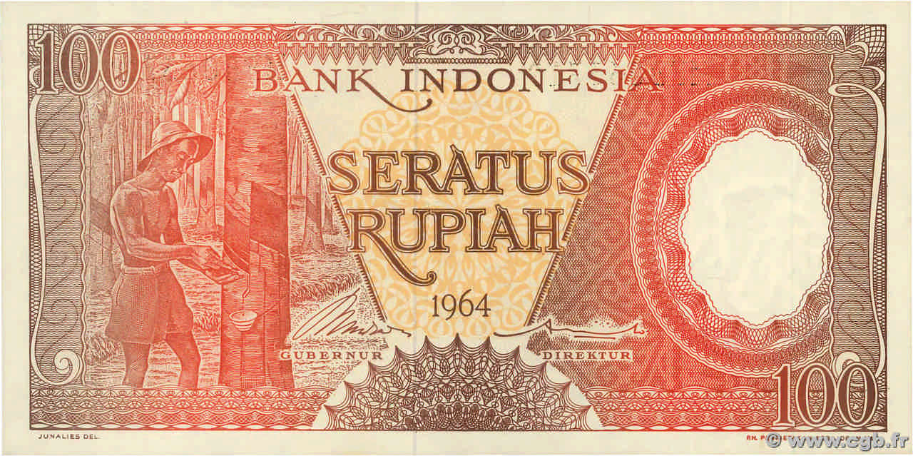 100 Rupiah INDONÉSIE  1964 P.097a NEUF