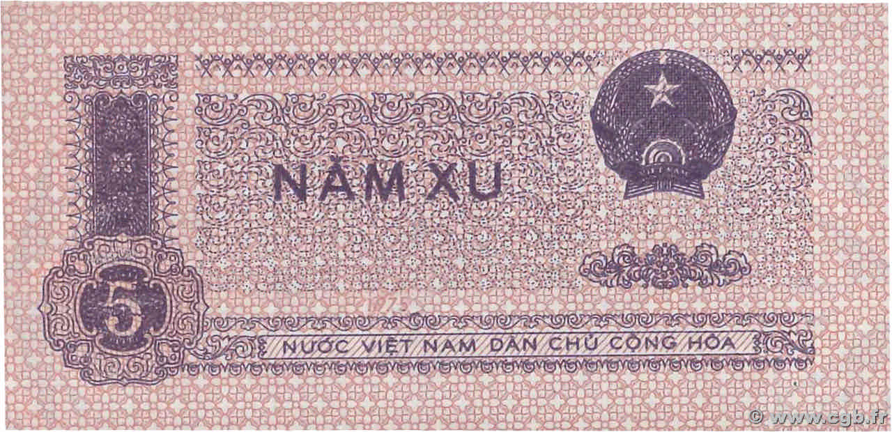 5 Xu VIETNAM  1975 P.076b UNC