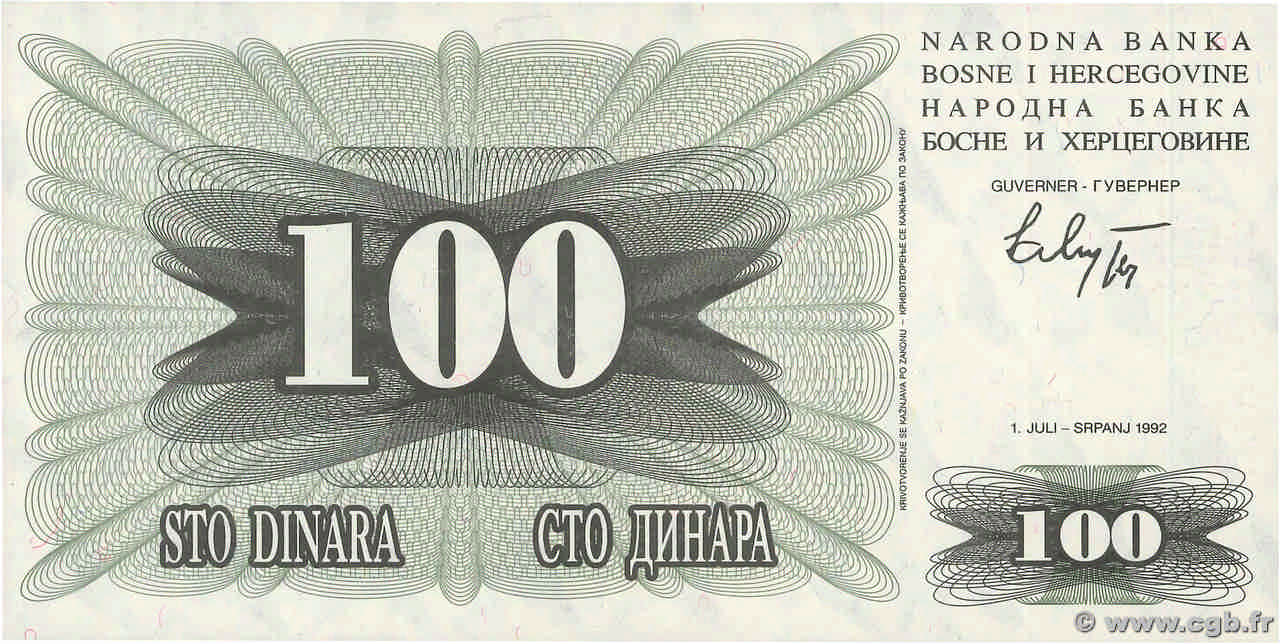 100 Dinara BOSNIA E ERZEGOVINA  1992 P.013a FDC