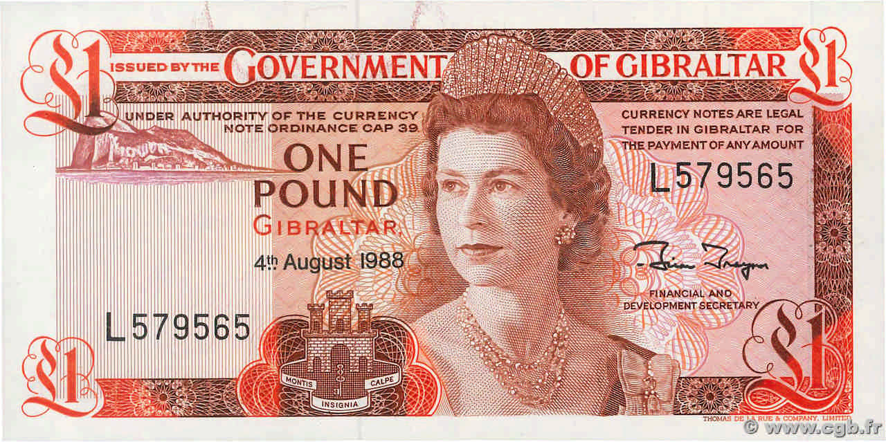1 Pound GIBRALTAR  1988 P.20e NEUF