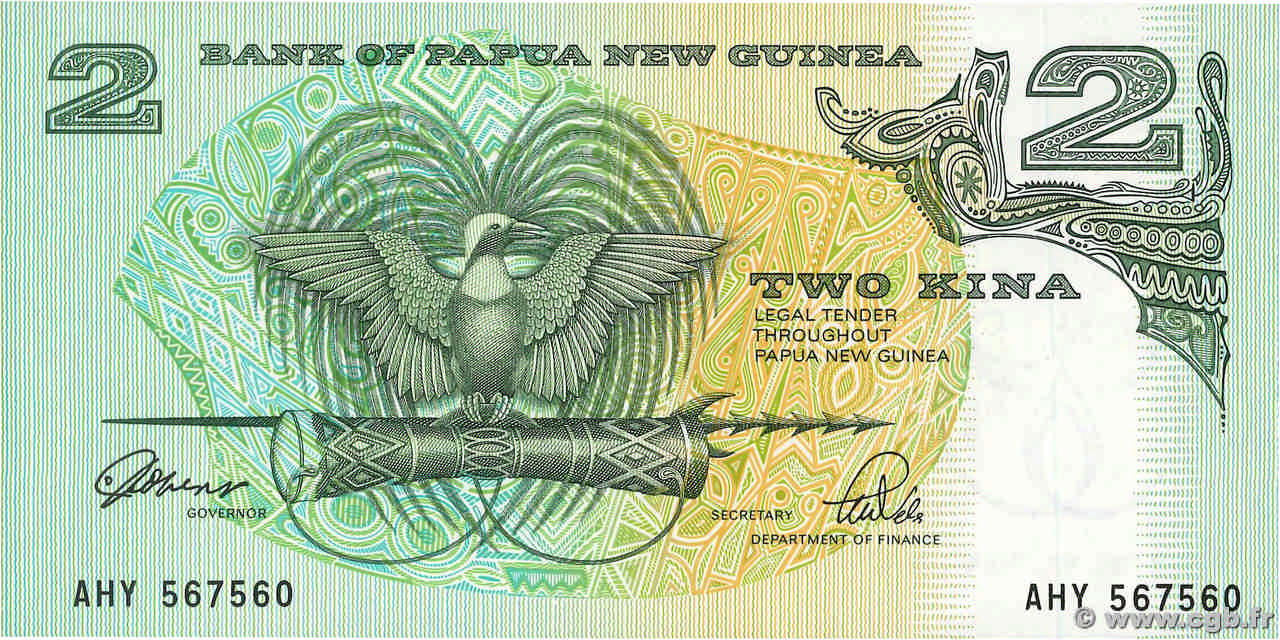 2 Kina PAPOUASIE NOUVELLE GUINÉE  1992 P.12A NEUF