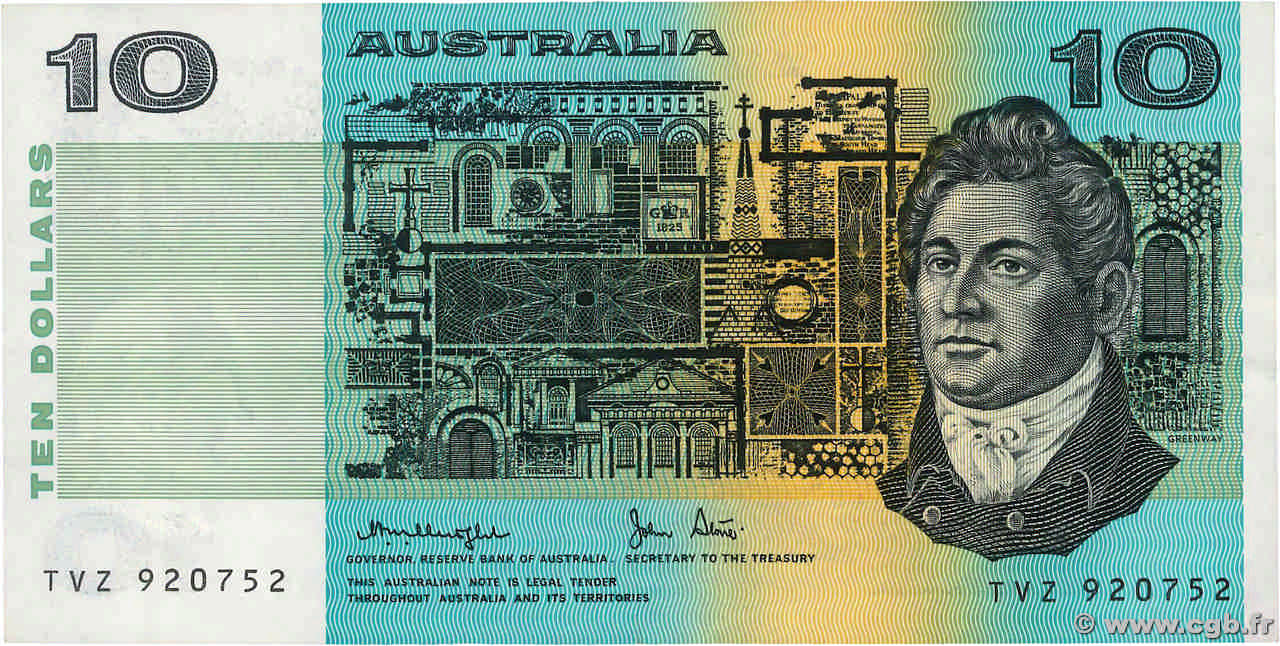 10 Dollars AUSTRALIE  1979 P.45c TTB+