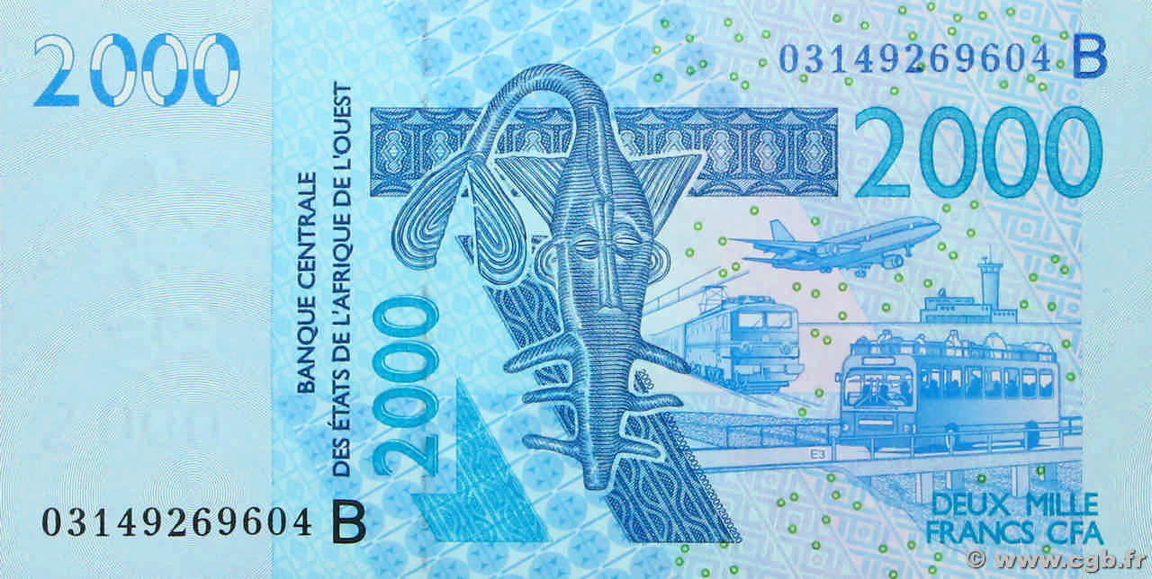 2000 Francs ÉTATS DE L AFRIQUE DE L OUEST  2003 P.216Ba NEUF