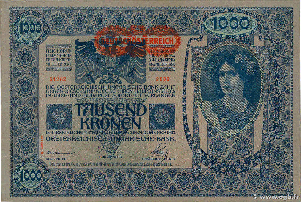 1000 Kronen AUTRICHE  1919 P.061 NEUF