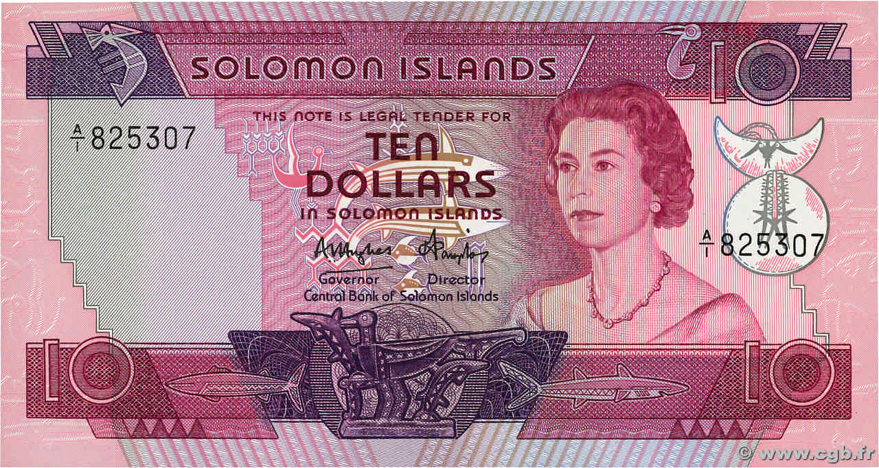 10 Dollars ISLAS SOLOMóN  1984 P.11 FDC