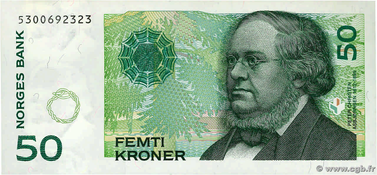 50 Kroner NORVÈGE  1996 P.46a SC+