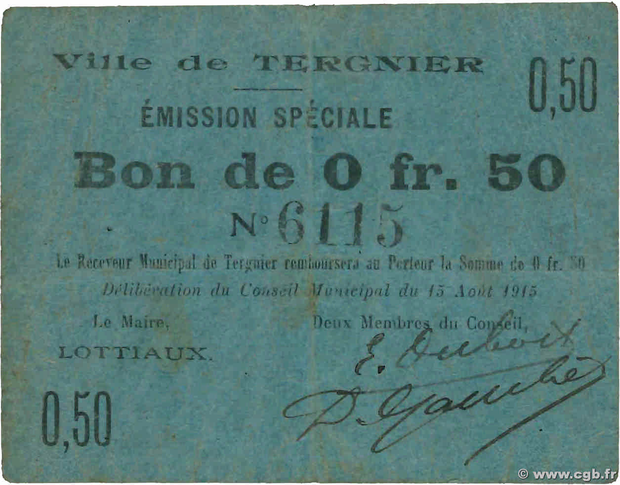 50 Centimes FRANCE régionalisme et divers  1915 JP.02-2723 TTB