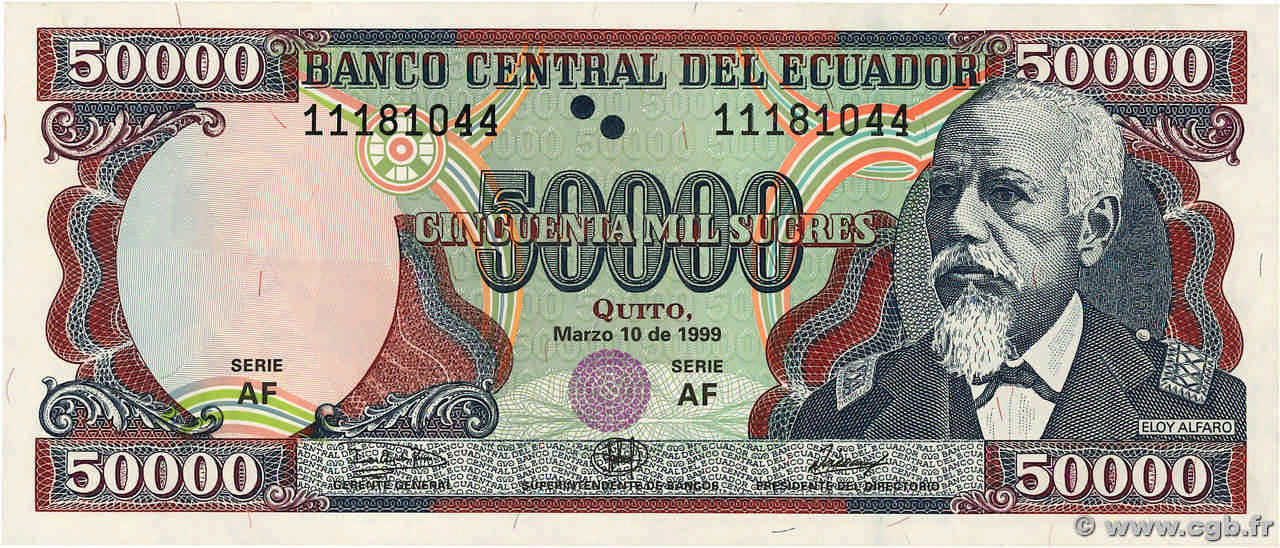 50000 Sucres ÉQUATEUR  1999 P.130c NEUF