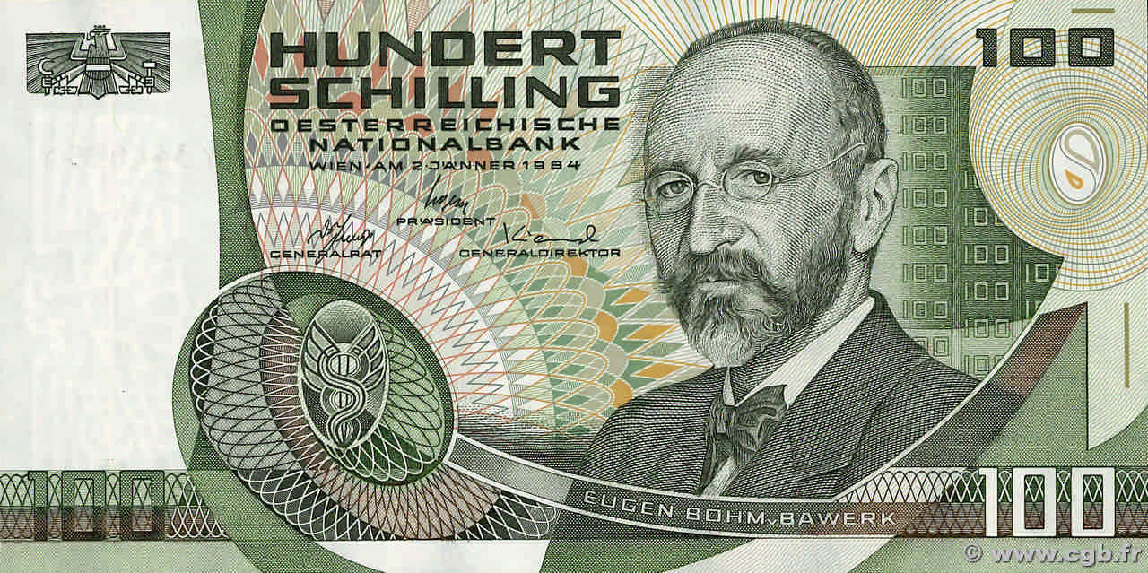 100 Schilling AUTRICHE  1984 P.150 NEUF