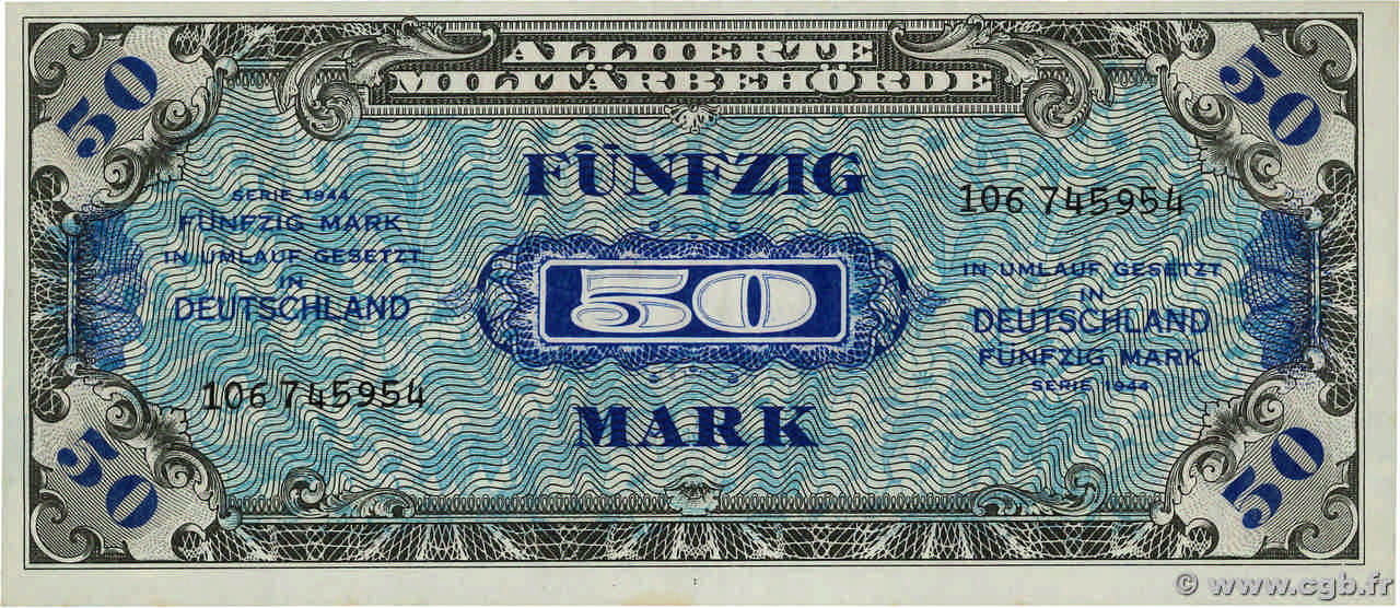 50 Mark ALLEMAGNE  1945 P.196b pr.NEUF