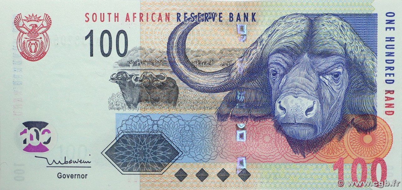 South Africa 100 Rand 2005 P-131b Elephant Unc 