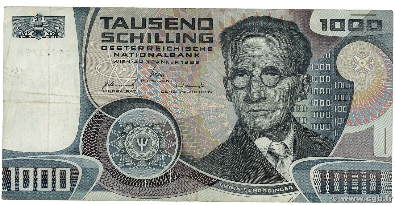 1000 Schilling AUTRICHE  1983 P.152 TB