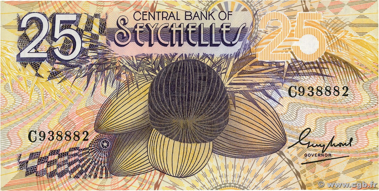 25 Rupees SEYCHELLES  1983 P.29a NEUF