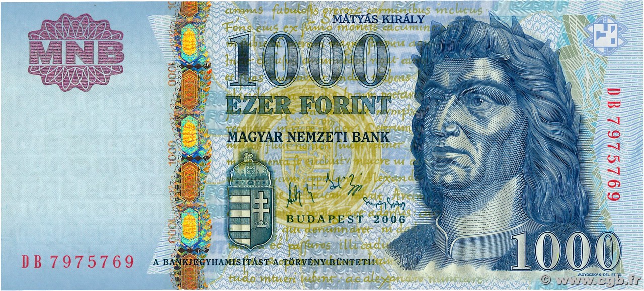 1000 Forint HONGRIE  2006 P.195b NEUF