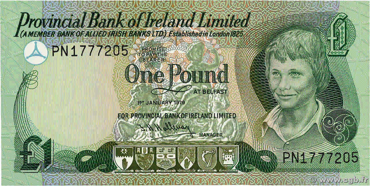 1 Pound IRLANDE DU NORD  1979 P.247b NEUF