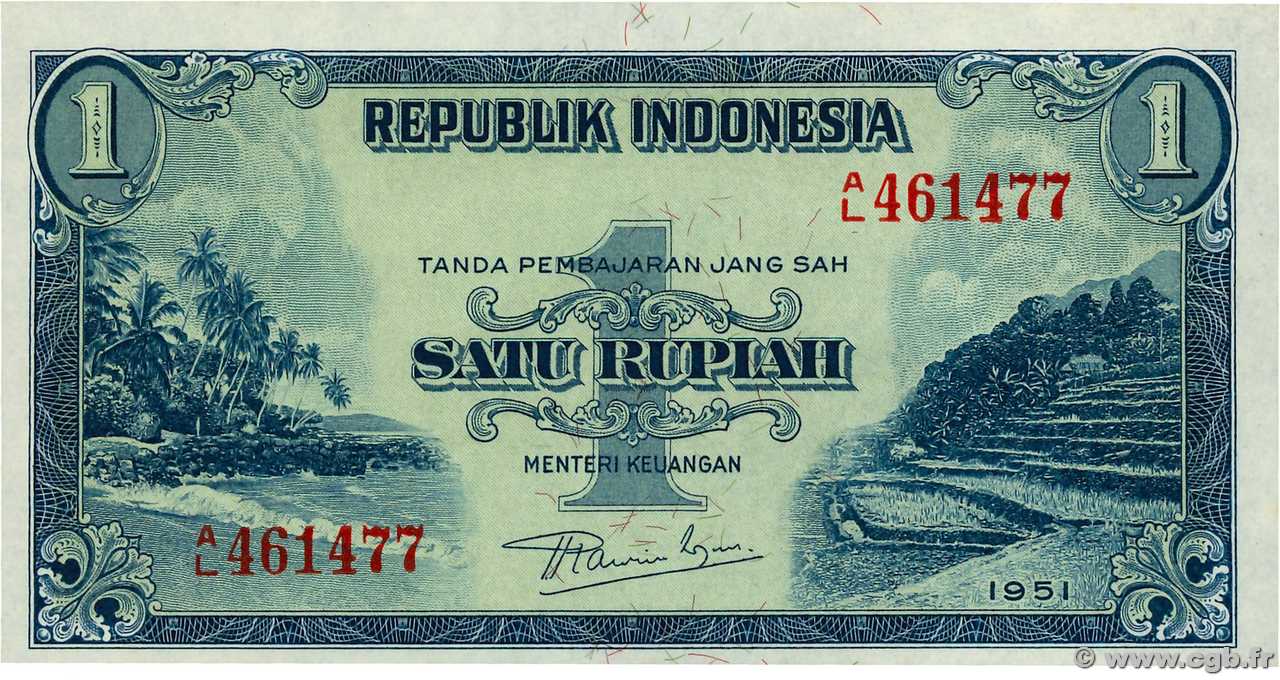 1 Rupiah INDONESIEN  1951 P.038 ST