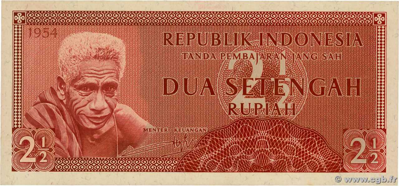 2.5 Rupiah INDONESIA  1954 P.073 FDC