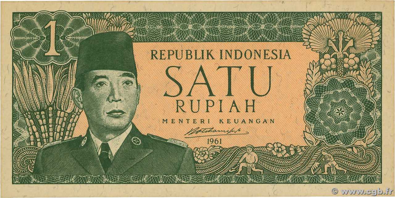 1 Rupiah INDONESIA  1961 P.079A UNC