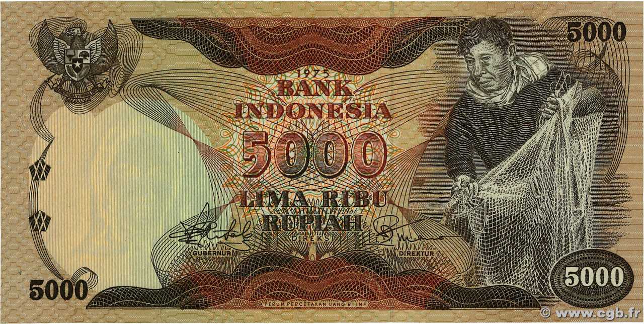 5000 Rupiah INDONESIEN  1975 P.114a ST