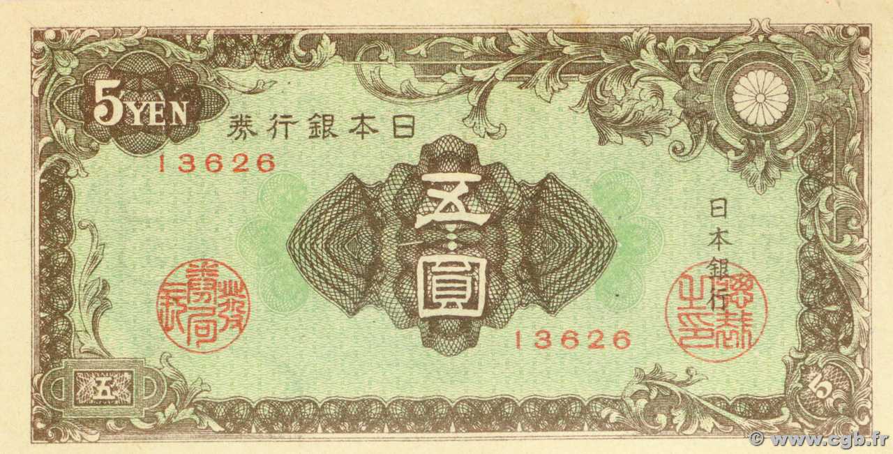 5 Yen JAPóN  1946 P.086 EBC