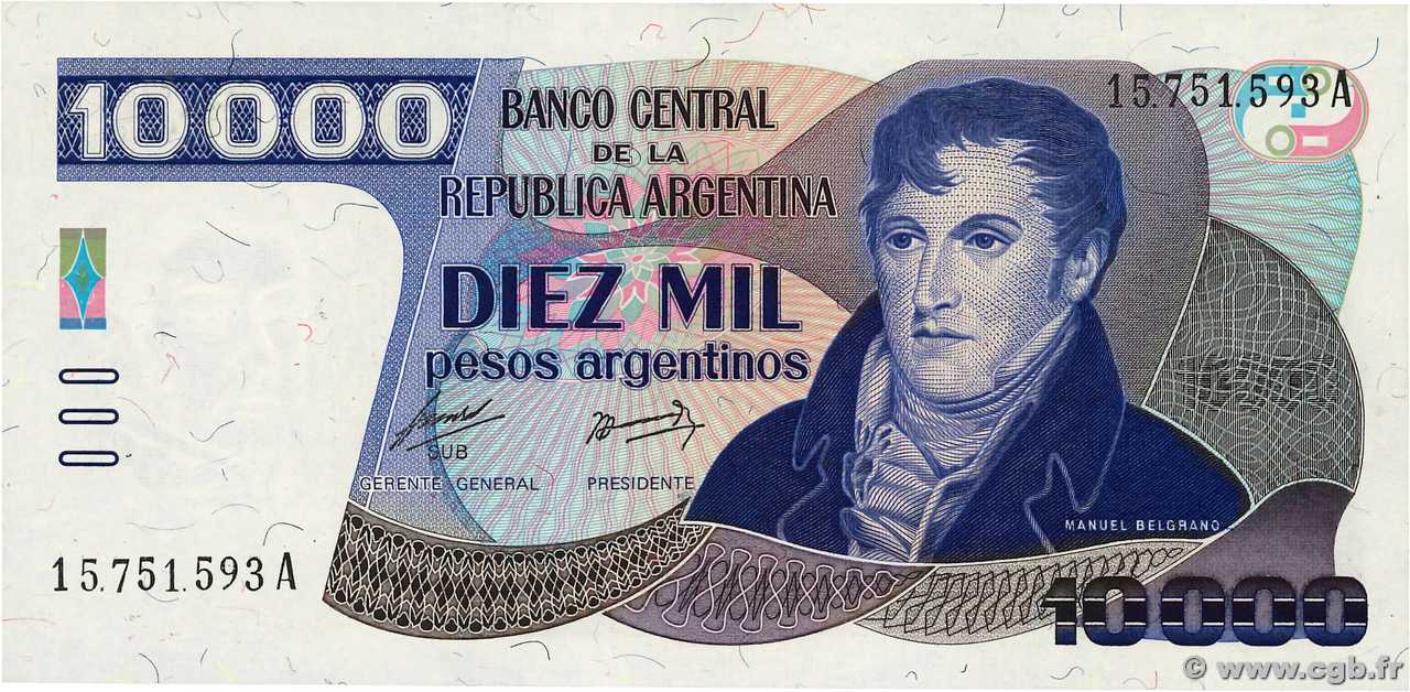 10000 Pesos Argentinos ARGENTINA  1985 P.319a UNC-