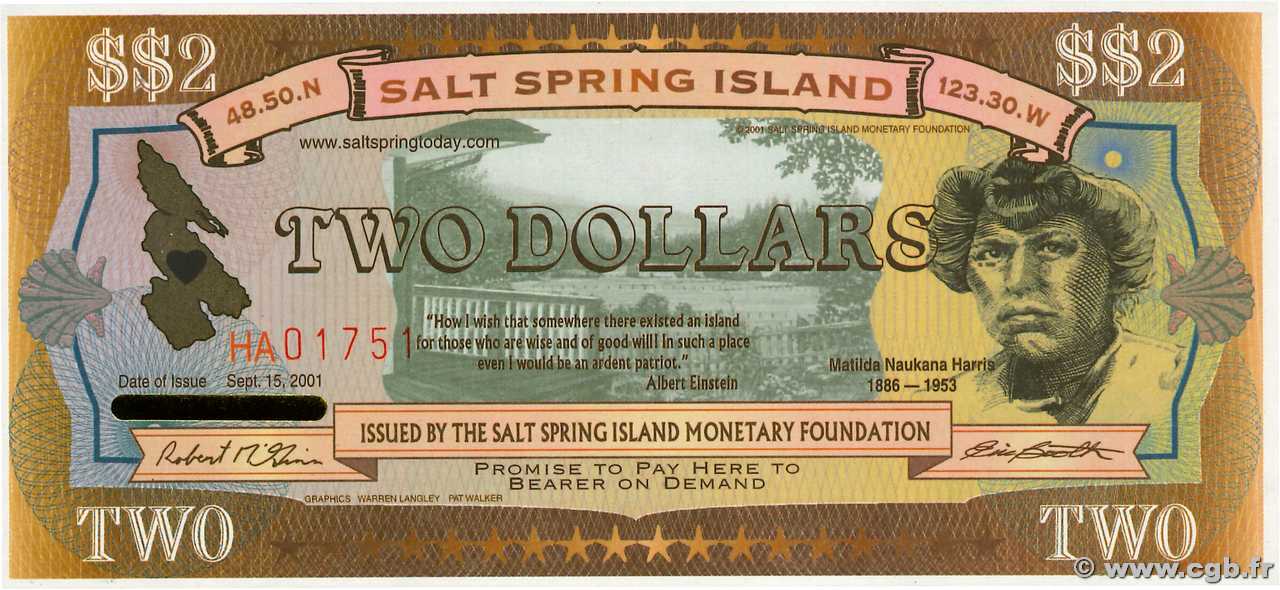 2 Dollars CANADá
  2001  FDC