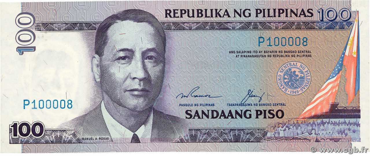 100 Pesos FILIPINAS  1987 P.172a FDC