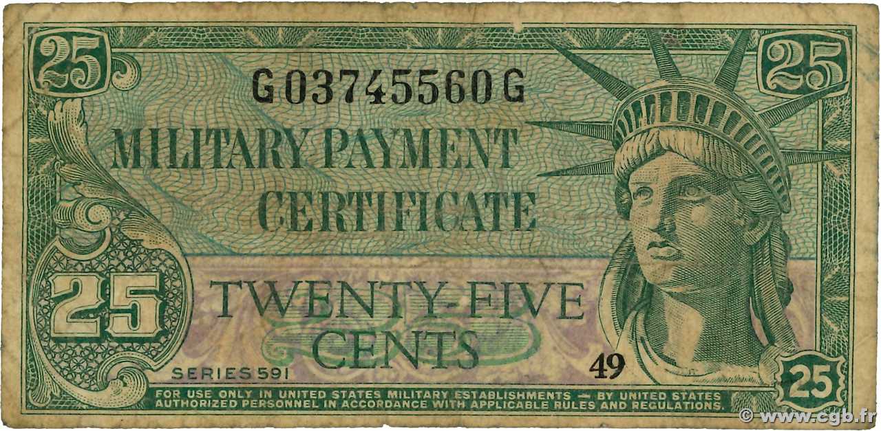 25 Cents ÉTATS-UNIS D AMÉRIQUE  1961 P.M045 TB