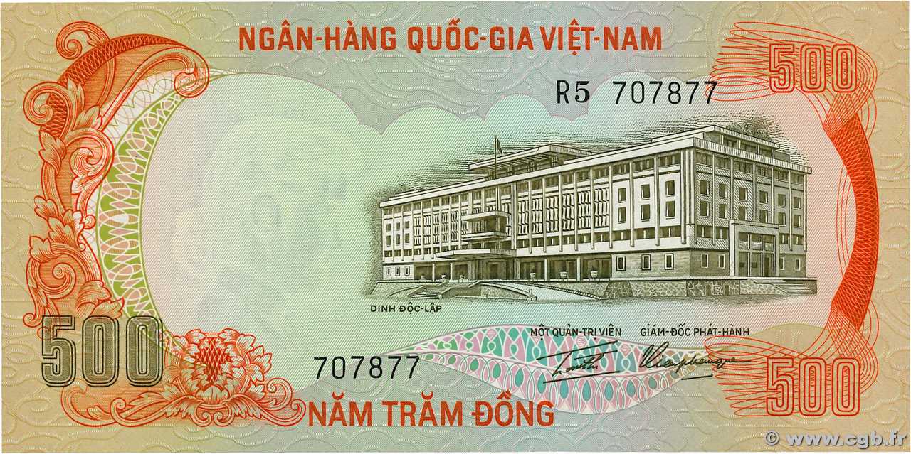 500 Dong SOUTH VIETNAM  1972 P.33a UNC