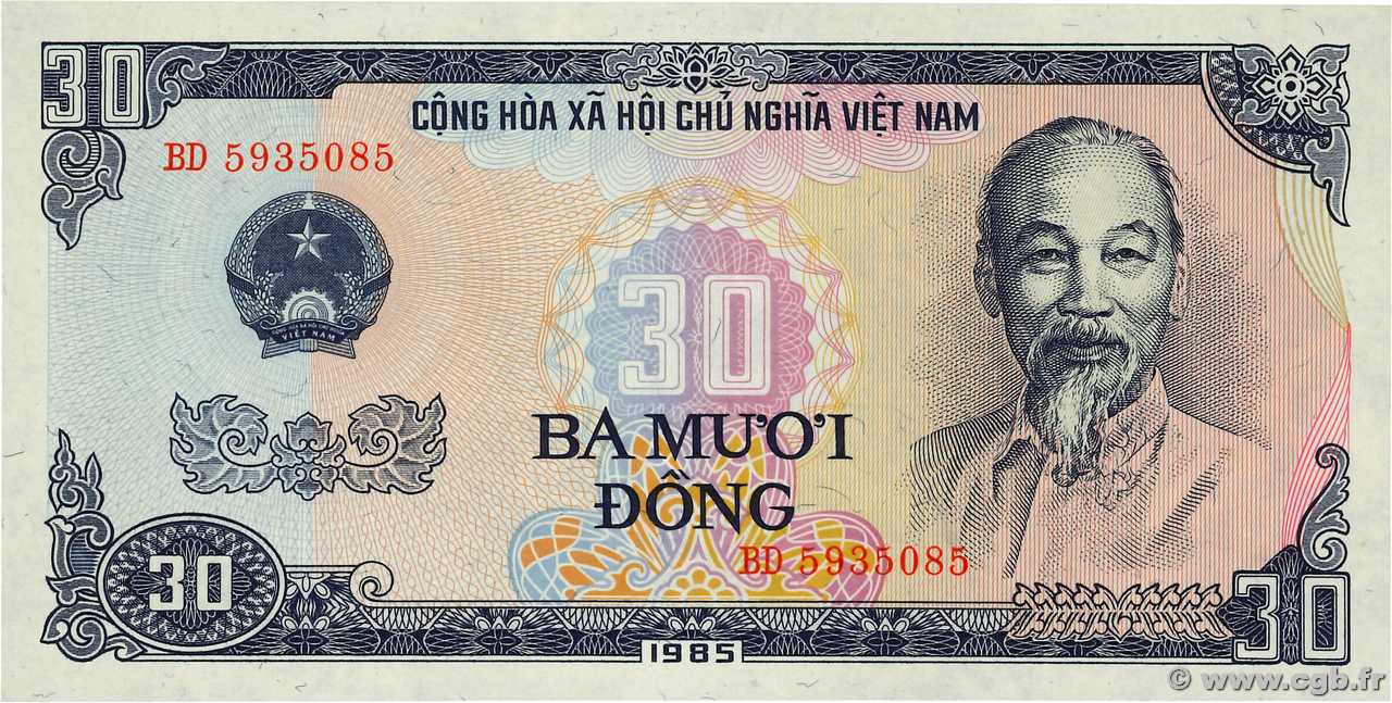 30 Dong VIETNAM  1985 P.095a FDC