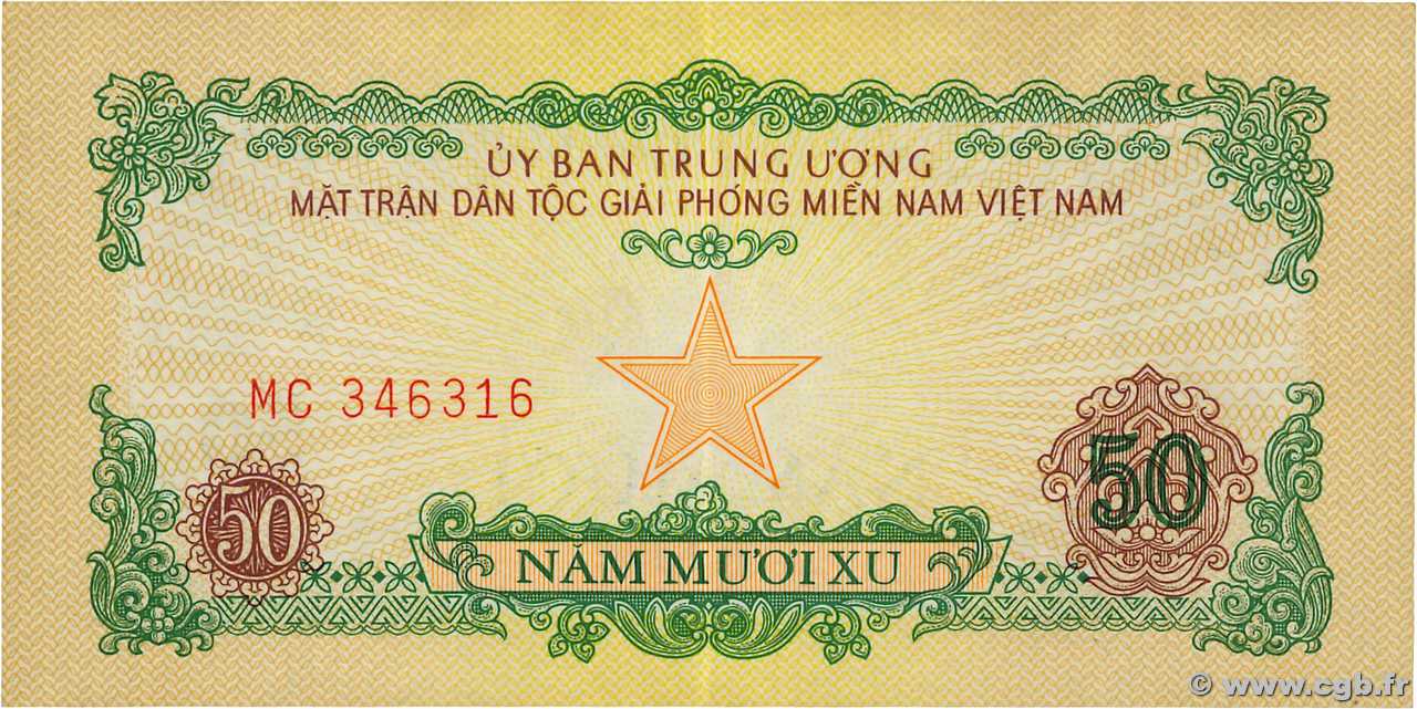 50 Xu VIETNAM DEL SUR  1963 P.R3 EBC+