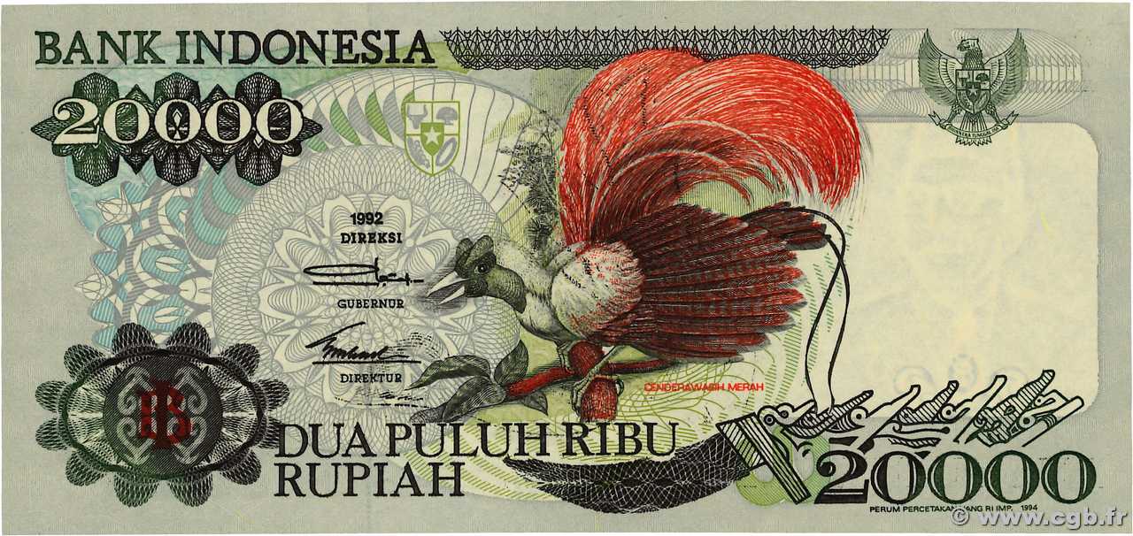 20000 Rupiah INDONESIA  1994 P.132c FDC