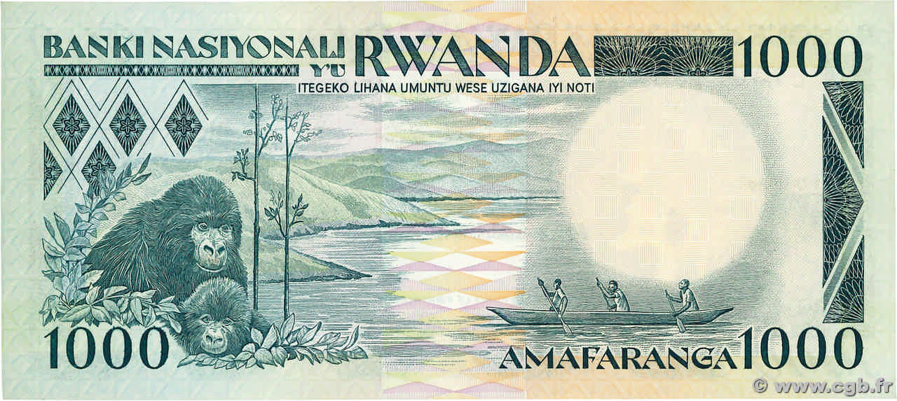 1000 Francs RWANDA 1988 P.21a b01_6363 Banknotes