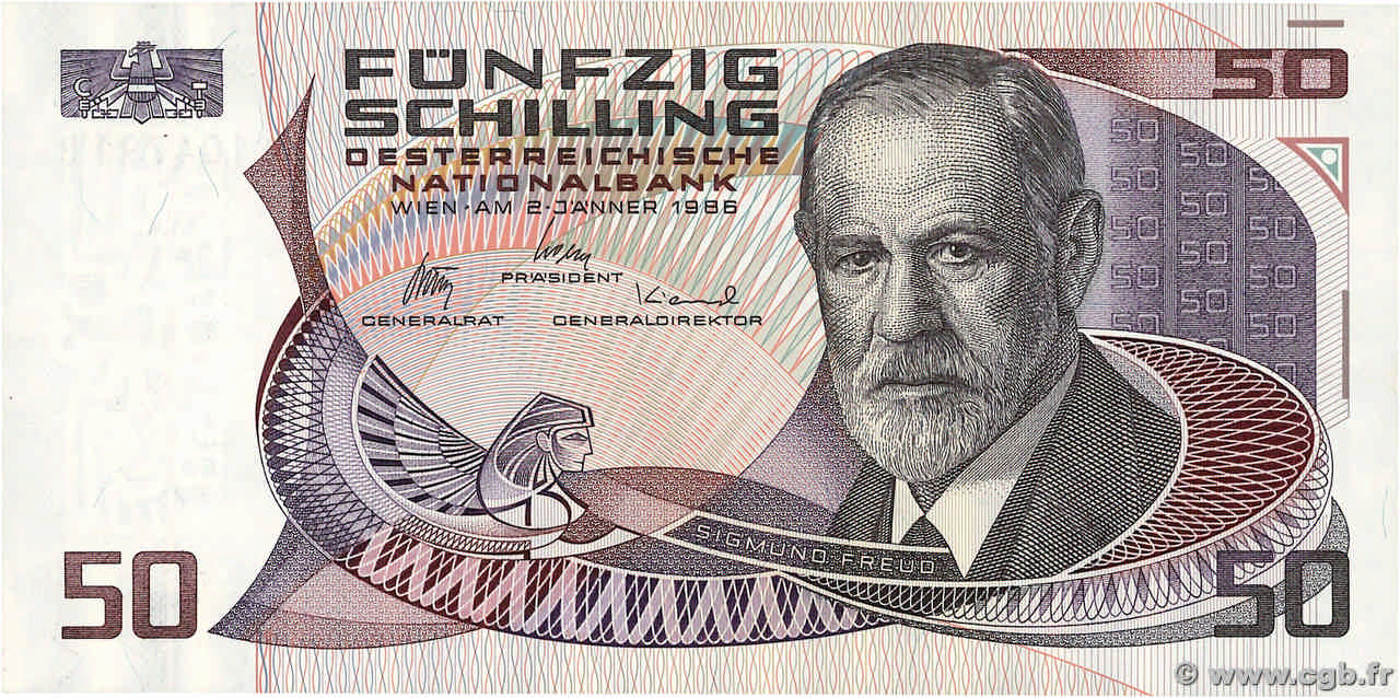 50 Schilling AUSTRIA  1986 P.149 XF