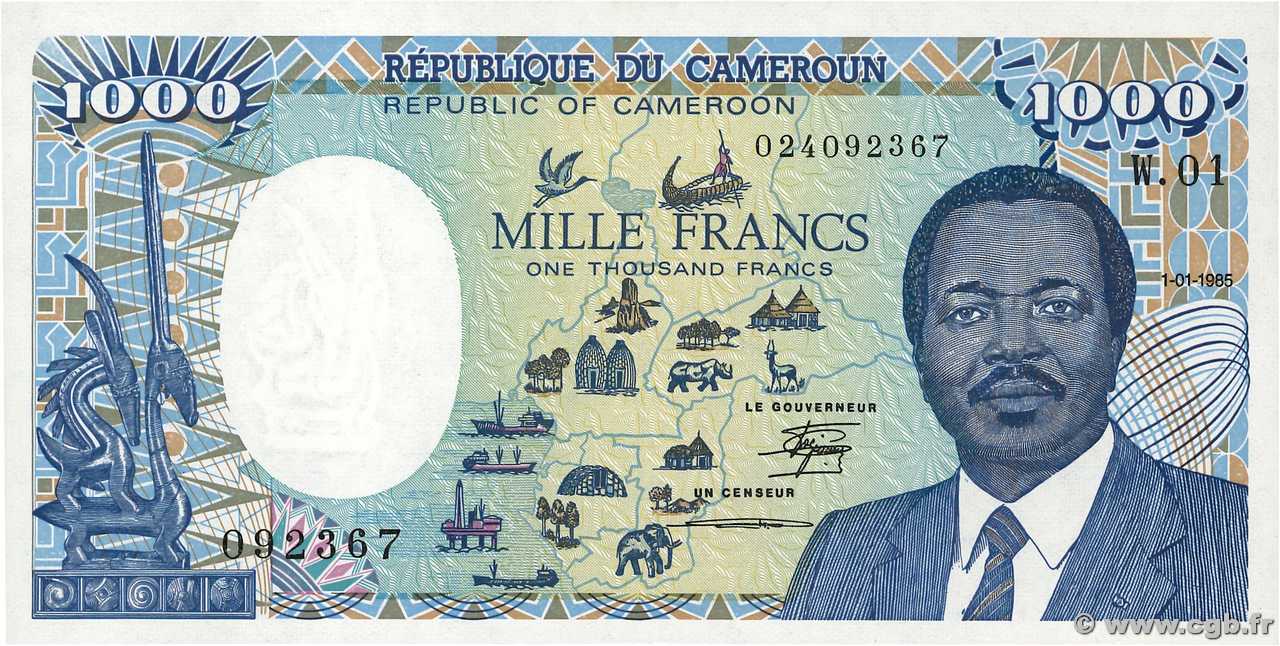 1000 Francs type 1985 CAMEROUN  1985 A.163a pr.NEUF