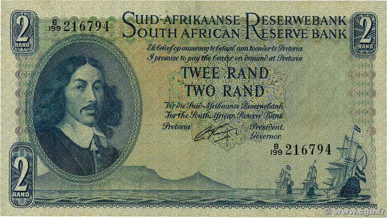 2 Rand AFRIQUE DU SUD  1962 P.105b TTB