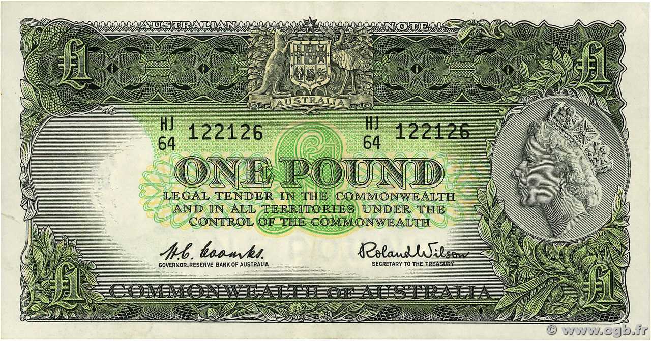 1 Pound AUSTRALIE  1961 P.34a TTB
